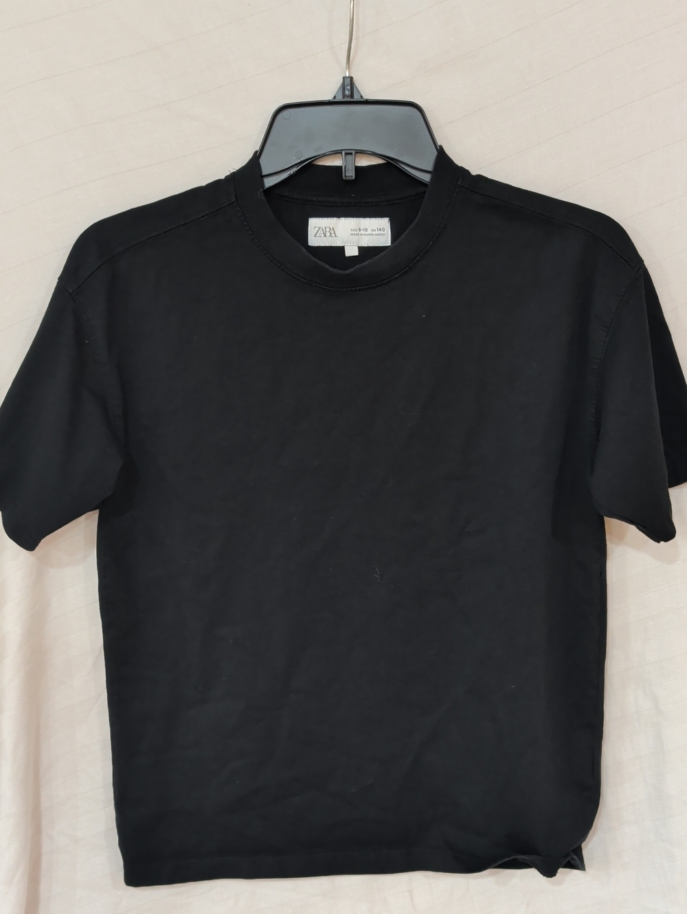 Zara Black Short Sleeve Crew Tee Size 9-10